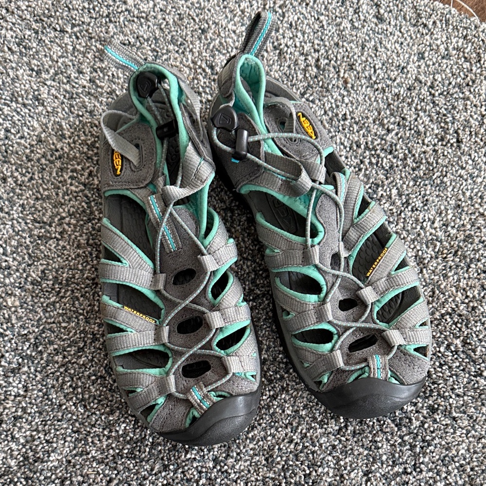 Keen Women's Gray and Teal Sandals